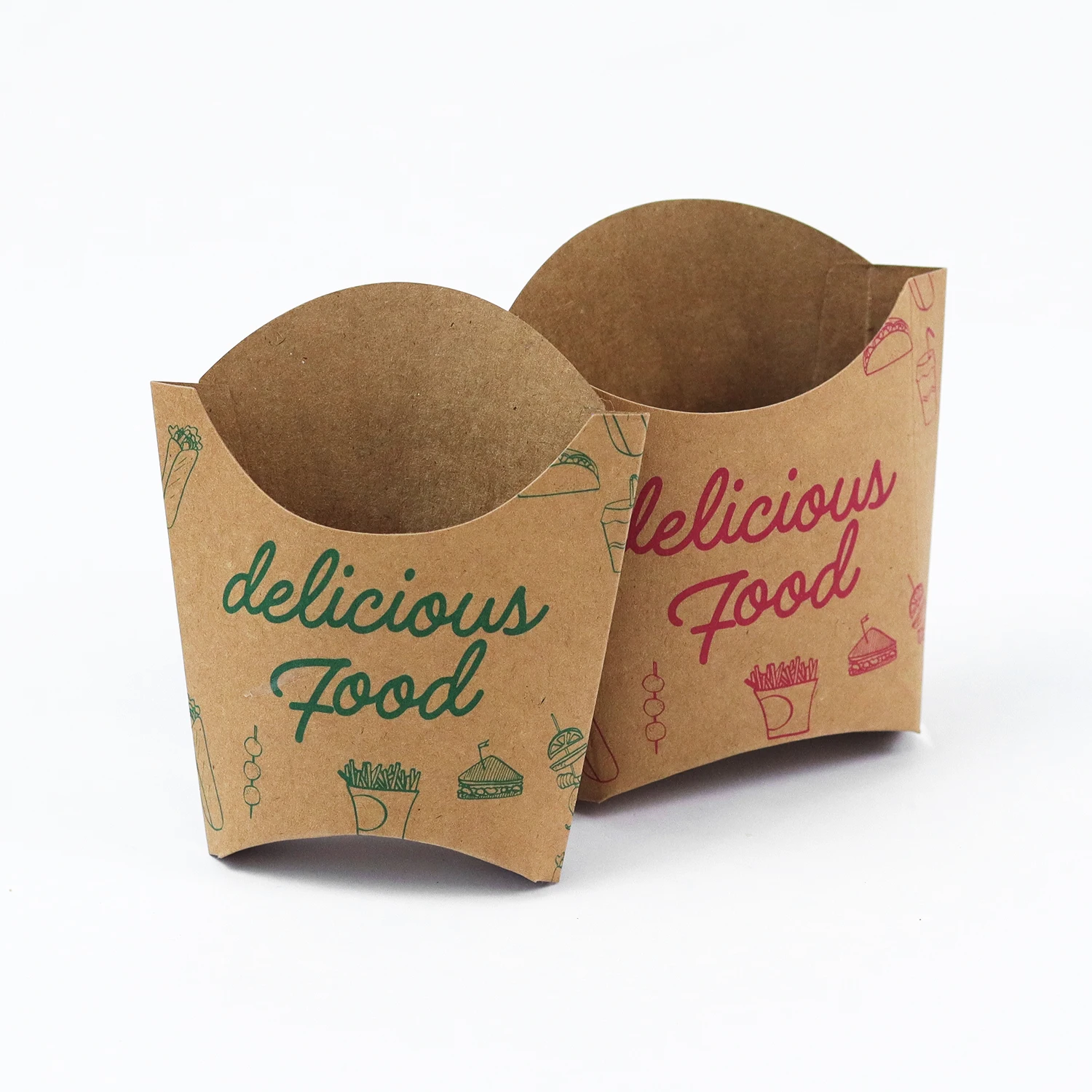 Food Tray Boat Tray Food Grade Greaseproof Kraft Paper Manufacturer Disposable Customized Boat Tray