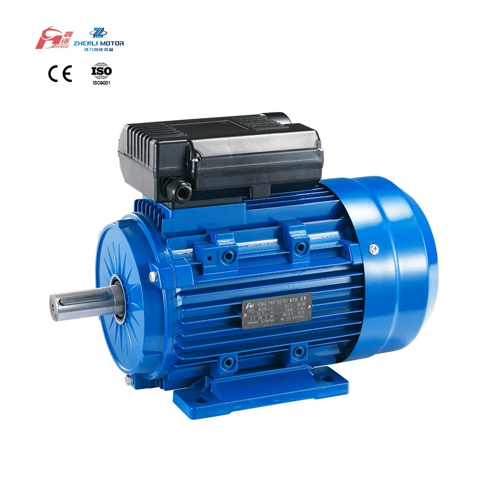 CE Certified Electric Motor  1HP  2HP 3HP  5HP 10HP ML series aluminum housing 220v single-phase asynchronous electric motor
