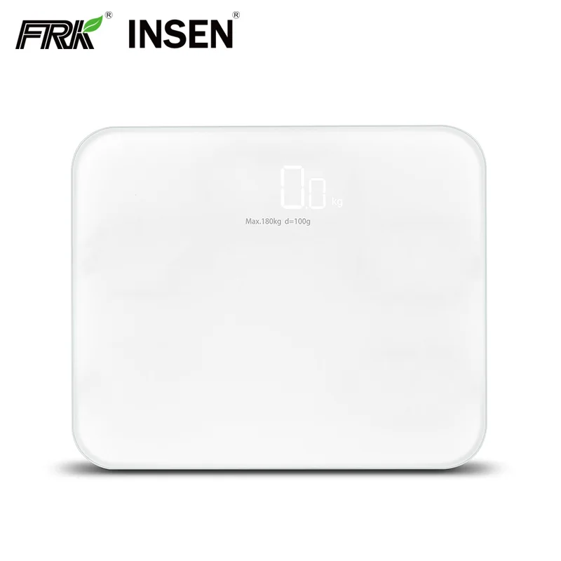 Personal Bathroom Scale Analog Tempered Glass Electronic Digital Weight Scale LED Display 180kg Household Scales All-season