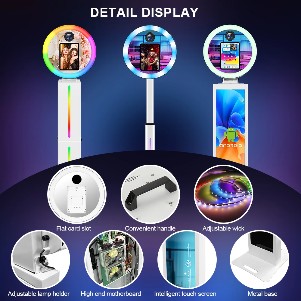9.7 10.2 10.5Sinch Portable Magic Mirror PhotoBooth Machine Party Supplies for WeddingEvents DSLR & lpad Compatible PhotoBooth