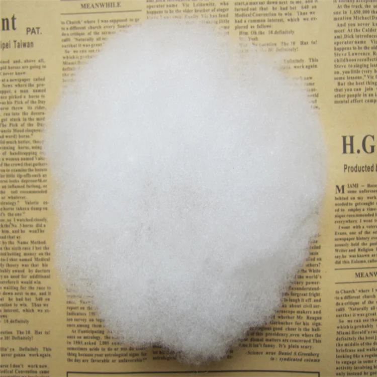 
1.1D 7D 15D Fiber Stuffed Toys Filling Material Silicone Polyester Staple Fiber 