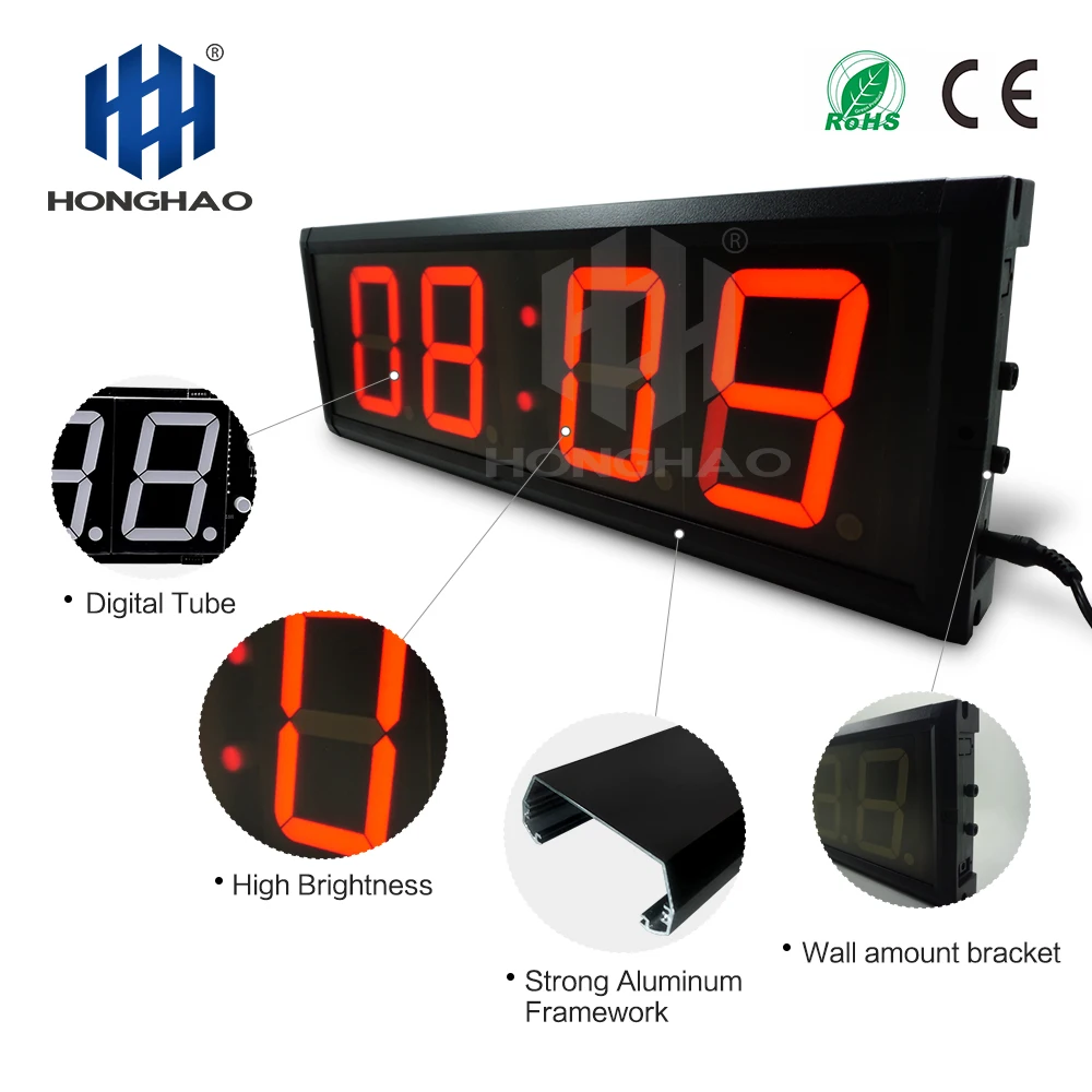 Hangzhou Honghao New Arrival Best Design Mini Workout GYM Training LED Interval Timer Crossfit Timer