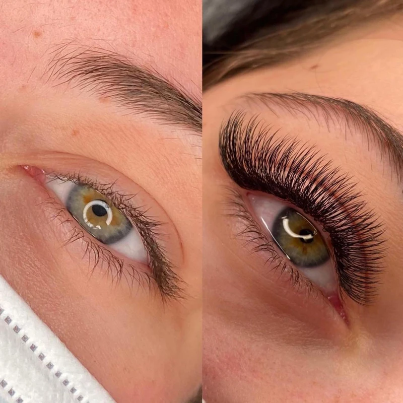 Cruelty free individual volume korea PBT fibre B C D J curl private label mix eyelash extension