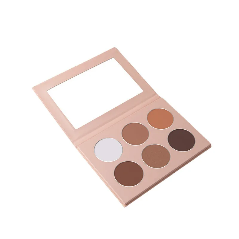 Private Label Cosmetic Pressed Powder Blusher Makeup No Logo High Pigment Private Label Blush Palette Waterproof Mood Light