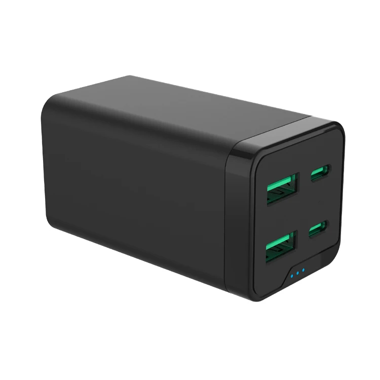 CE PSE USB-C Charger 120W GaN III 4-Port Type- C Charging Station 100W via USBC PD Type C Fast Charging Hub for Laptops