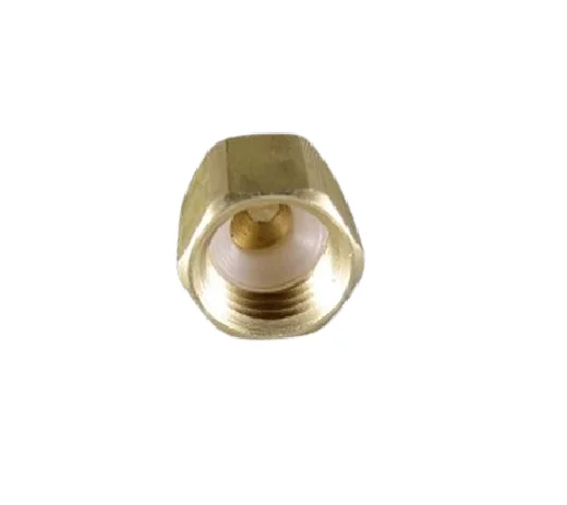 Premium Quality Corrosion resistant Brass made Cap Flare Seaf 1/4 X 1/4 Brass W/ Flare , Flare Washer used in Beverage Systems