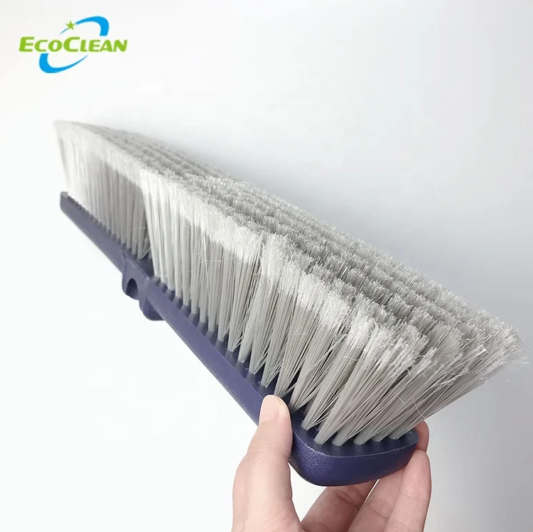 EcoClean 18-дюймовая пластиковая щетинка для мытья пола с тонкой щетиной
