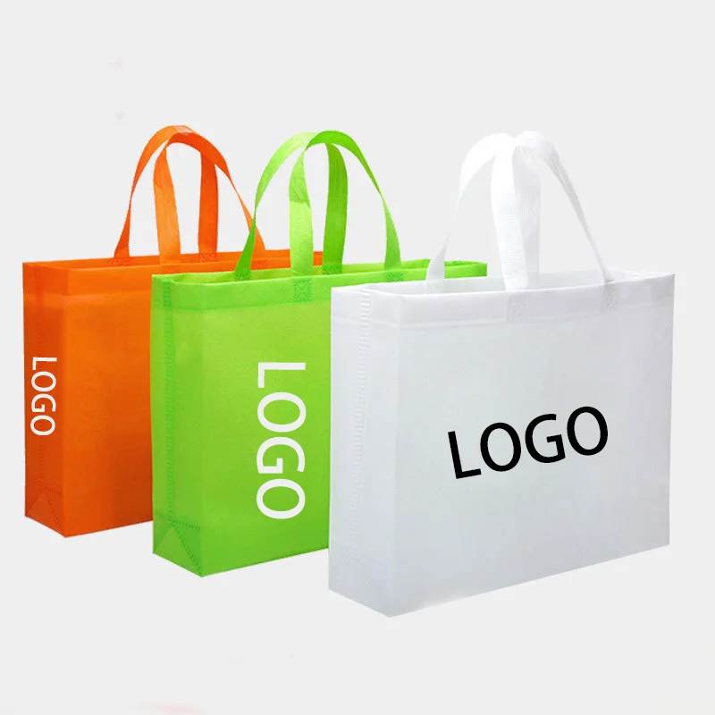 Hot Sell Eco Friendly Biodegradable Reusable Shopping  Non-Woven Tote Ecological Bag With Logo Custom