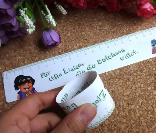 Promotional soft long flexible plastic rulers for office and school