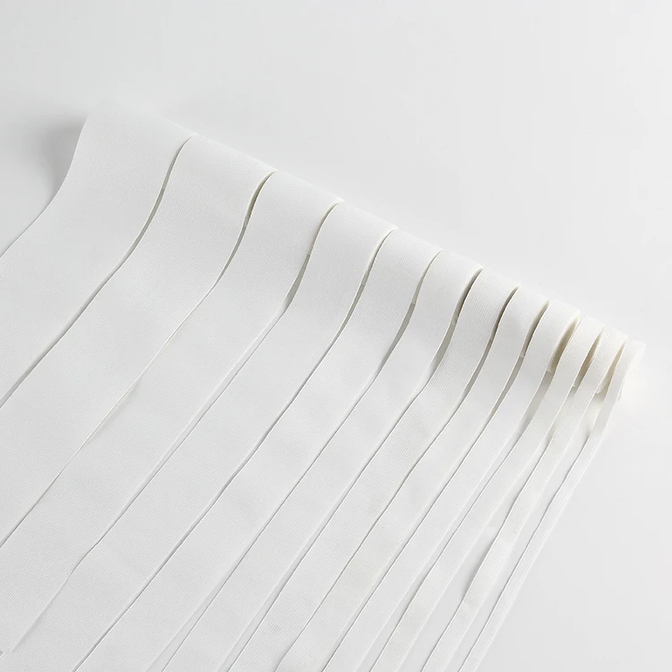 1/1.2 /1.5 /2 /2.5 /3 /4/5/6 inch Wide Home Textiles White Knitted Elastic Band Custom Elastic Webbing For Garments