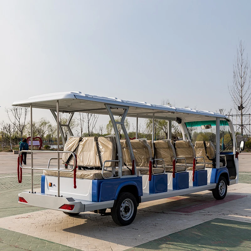 China 18 Seater Electric Tour Coaches City Bus Transport Electric Sightseeing Passenger Bus