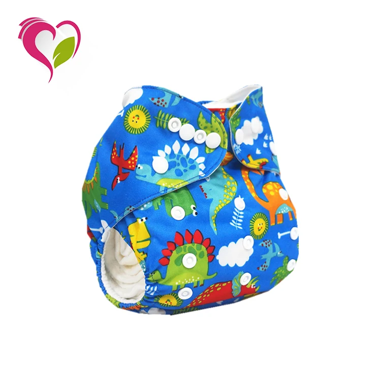 New Design Washable and Economic Baby Nappy Reusable Cartoon Cloth Diapers