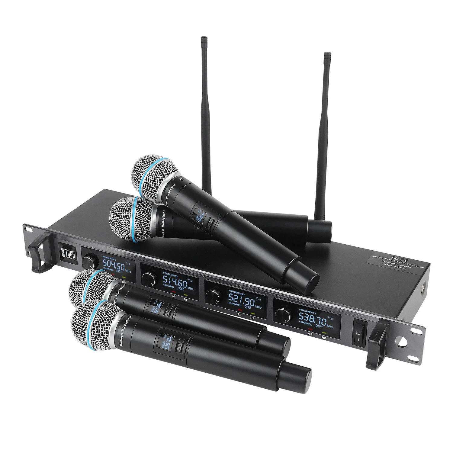 UHF Wireless Microphone System Gooseneck Conference Microphones New Arrival 4 Channels Metal Singing Mic Mobile Pin 1 Pcs 0.006%