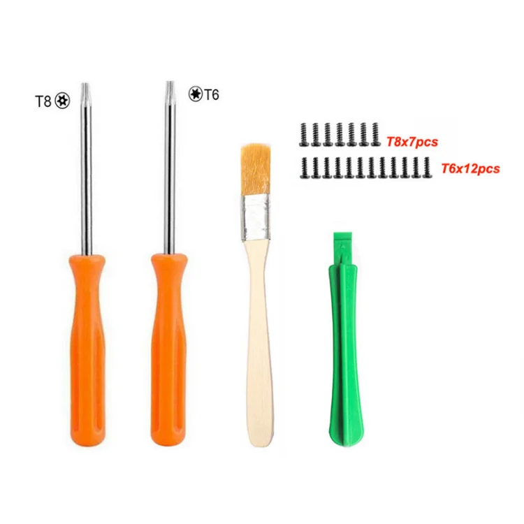 Opening Tools & Screws For Xbox One Controller Parts Repair Replacement kit T6 T8 Screwdriver