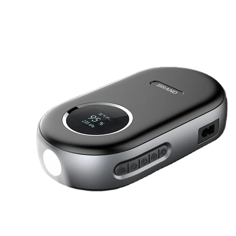 12 В Портативный электрический воздушный насос с цифровым дисплеем Автомобильный насос для шин аварийный внешний аккумулятор