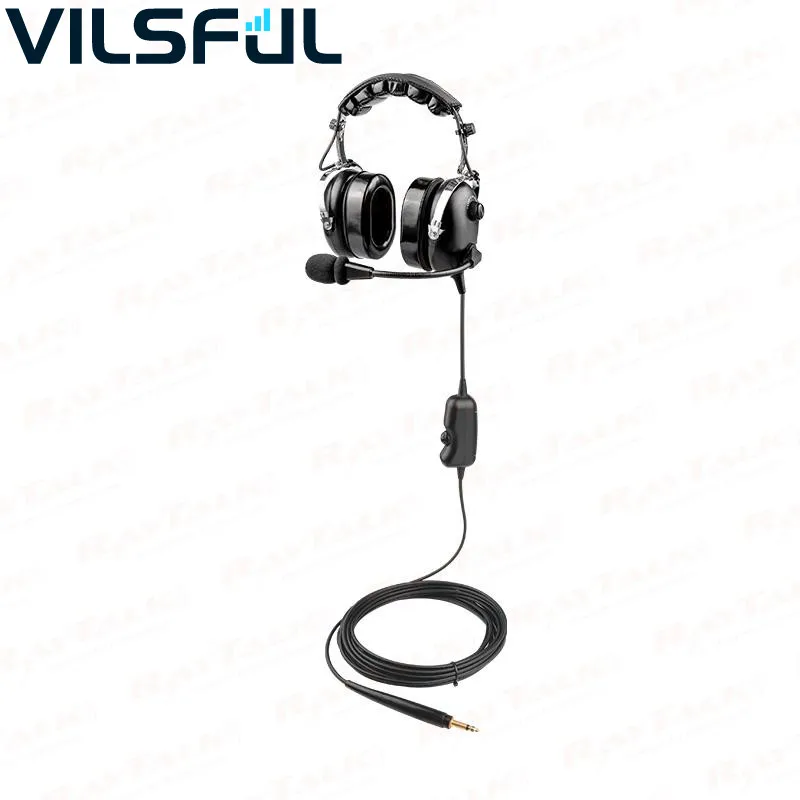 2.5 MM Aircraft Ground Crew Headset Noise Cancelling Headphone Using for Aircraft Pushback