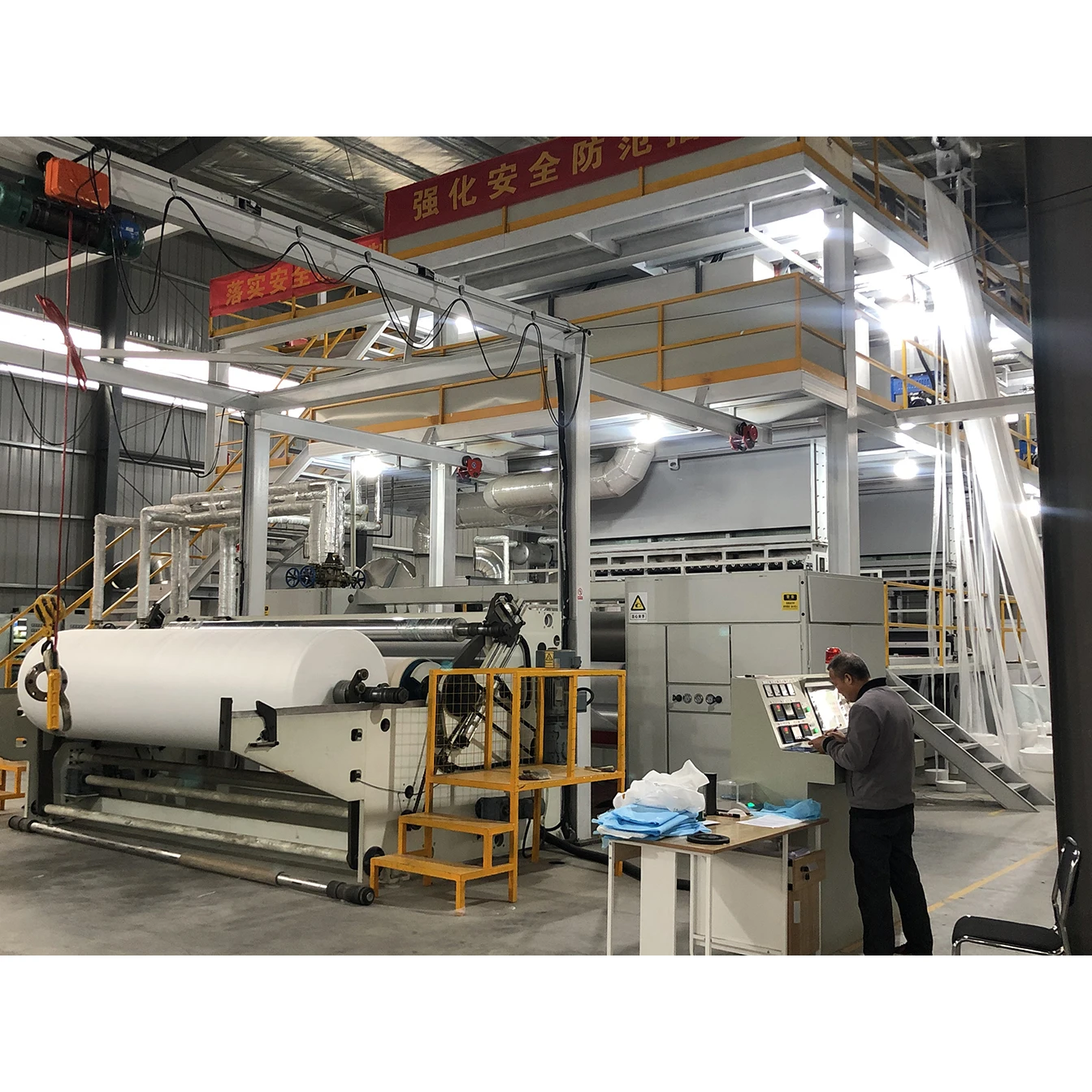 machine non-woven polypropylene spunbond 3200 spunbond nonwoven fabric making machine price