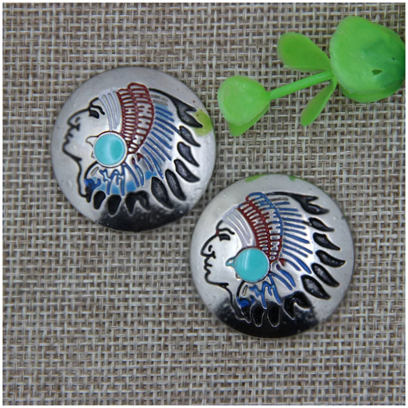 Western Conchos  Plated Metal Castings Screw Back concho