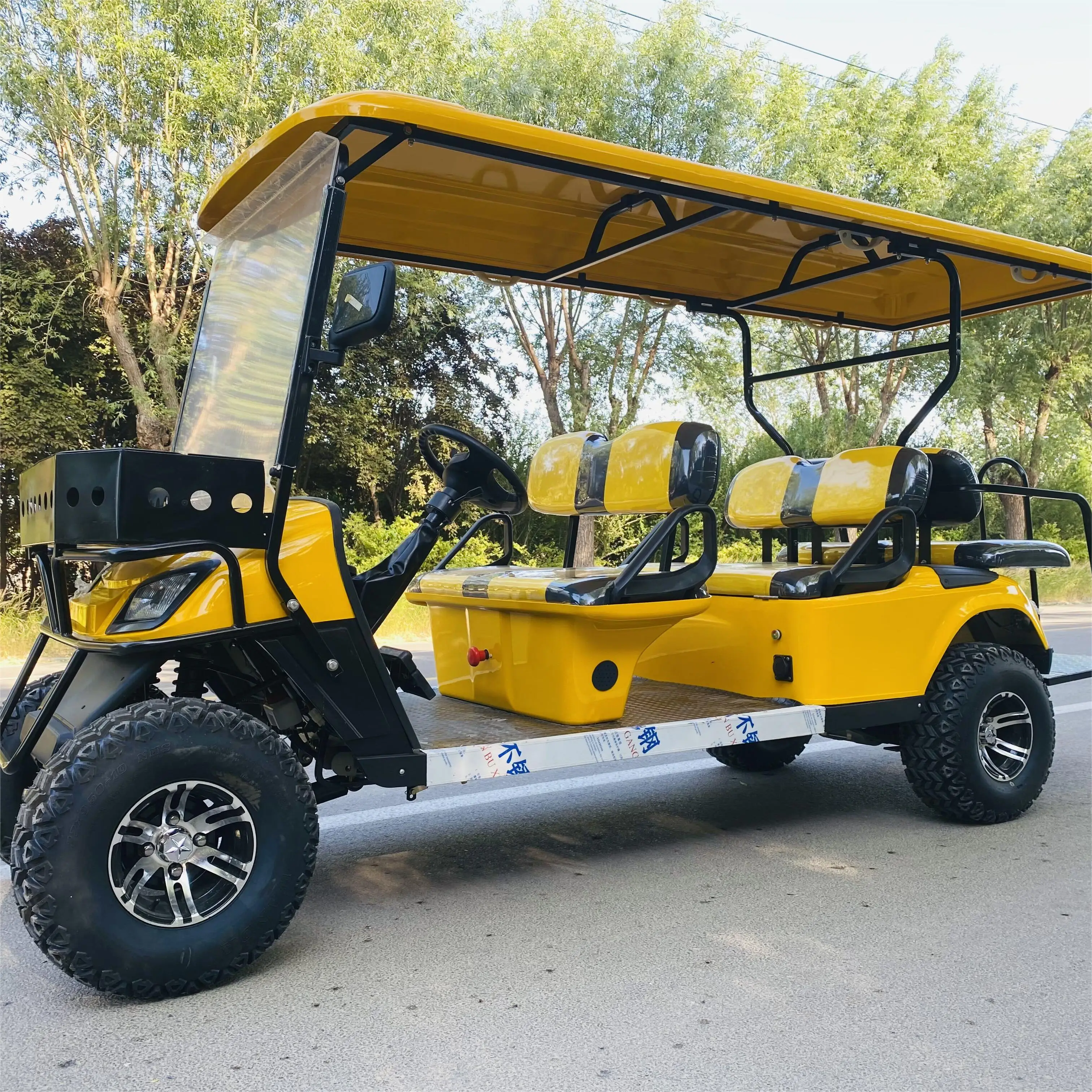 6~8 person new Design with speakers gasoline electric legal Golf Club Cart
