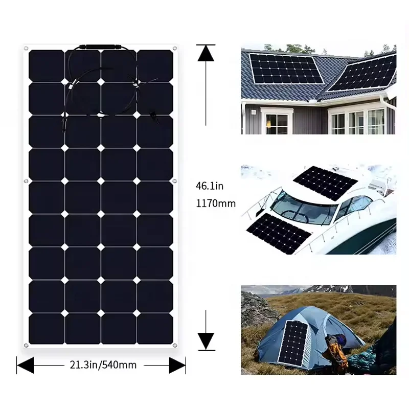 Portable Thin And Lightweight Flexible Polycrystalline 10w Pv Solar Charging Panel With Controller