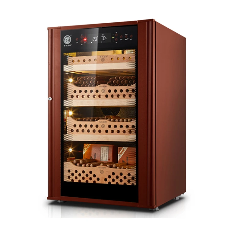 
Factory made strictly checked electrical temperature controled cigar cabinet humidor cooler box 