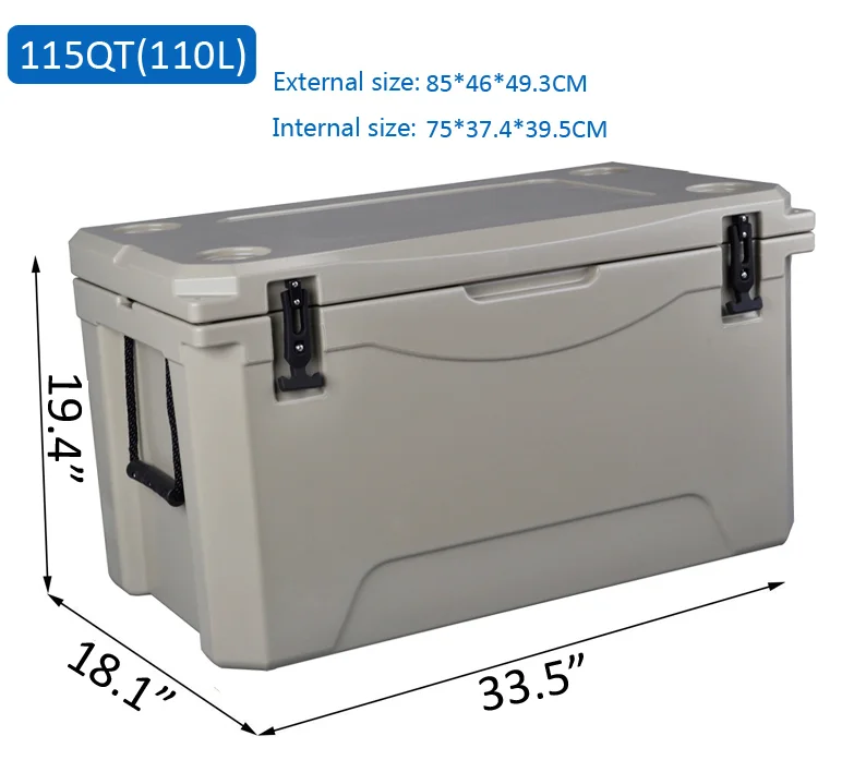 110qt Tan Color Waterproof Eco-friendly Outdoor Camping Cooler Box