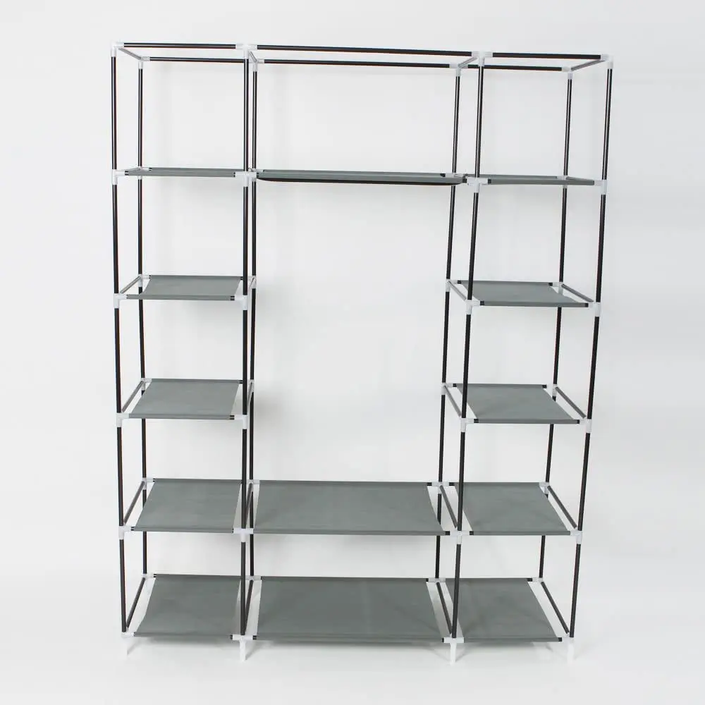 Hanging wardrobe closet and portable closet rack and cupboards for clothes