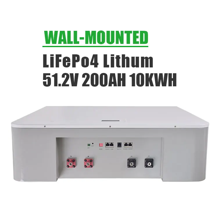 Lifepo4 48v 200ah 51.2v 10kwh 20kwh Wall Mounted 48 V Lithium Battery Pack For Home Solar System