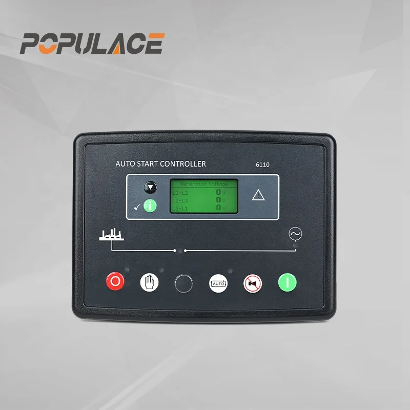 POPULACE 6110 controller for generator set 6110 diesel engine controller 6110 generator controller 6110mkii
