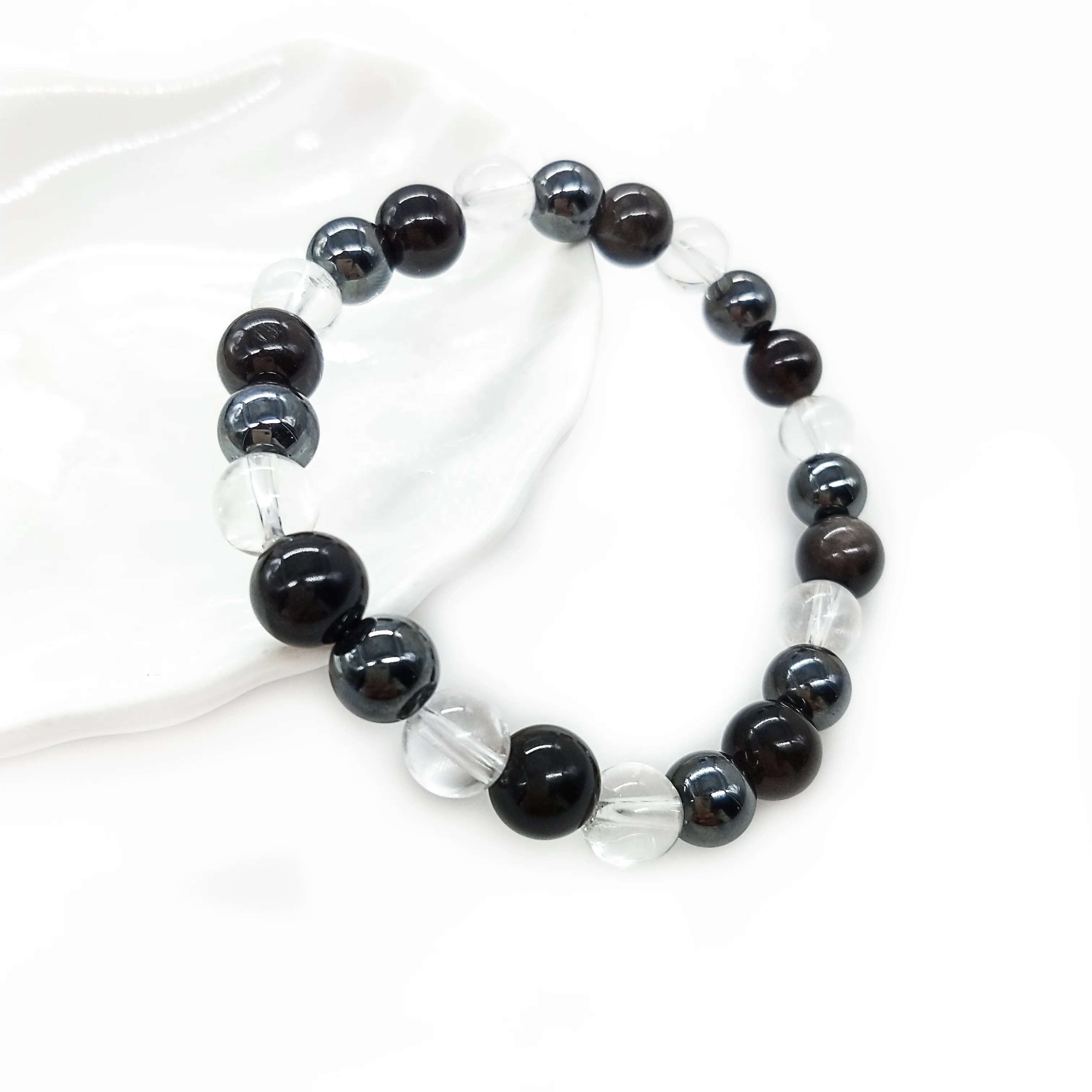 Natural crystal stone amethyst rose quartz turquoise onyx agate beads for women men 6mm 8mm 10mm round crystal beads bracelet