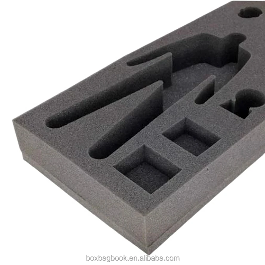 White EPE sponge foam in cardboard box for cosmetic packaging Black Box Insert High Density Colorful EVA Foam Inlay for Tool Box