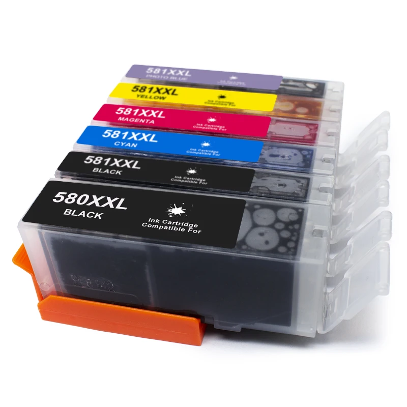 ColorproCompatible Ink Cartridge compatible for Can-TR7550 TR8550 TS6150 Series Printer PGI-580 CLI-581
