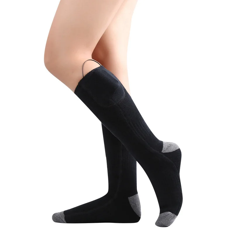 Cross border eating socks for men and women USB temperature regulating  heating warm socks