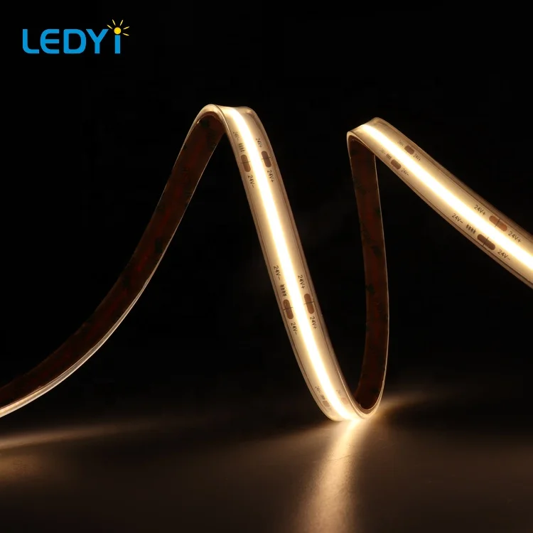 
Wholesale cheap 480chips per meter IP65 silicone tube waterproof cob led strip fob led ribbon for building hotel 