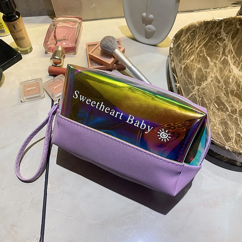 candy color neoprene make up bags bolsa maquillaje cosmetiquera beauty skincare pouch pink silicone cosmetic makeup bag