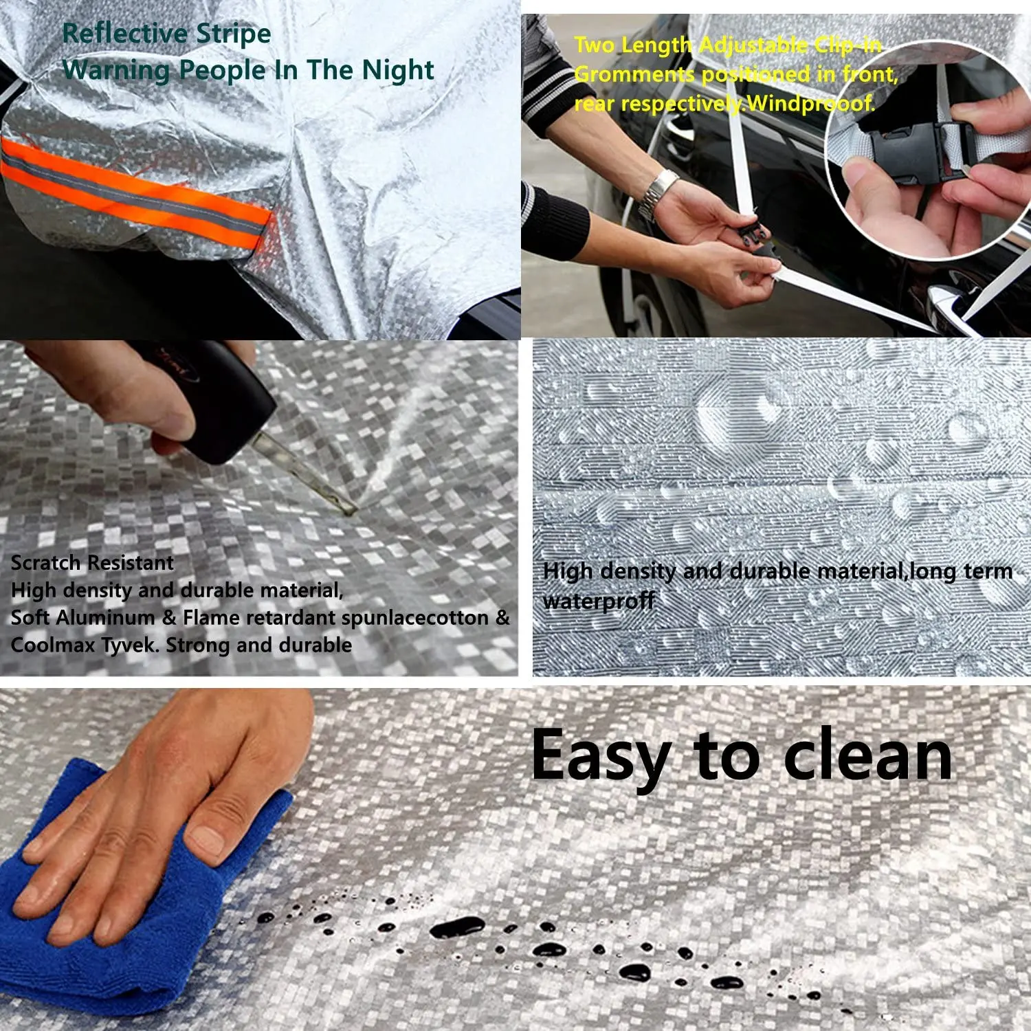 Customized half-car cover top waterproof Windscreen Dustproof Windscreen cover snow winter summer (SUV YL)