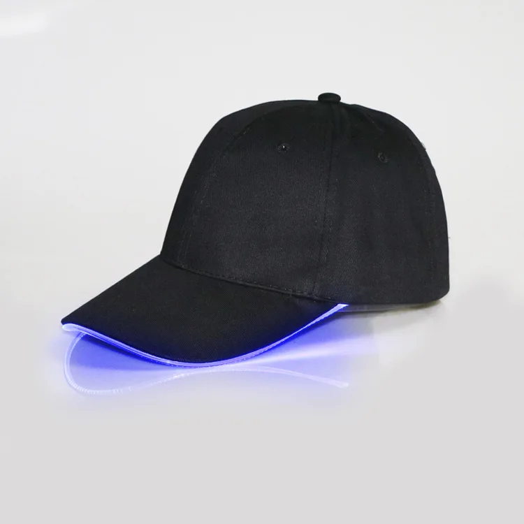 ALLCH New Hot Cotton Fashion Custom Logo RGB LED Holiday Baseball Cap Hat with Lights for Sports Promotional Party Club Luminous