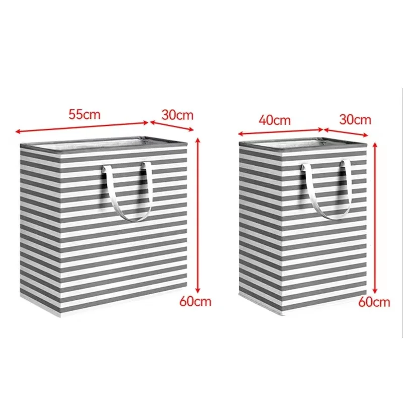 Wholesale Durable waterproof Oxford Fabric Portable Collapsible Folding Clothes Bin Hamper Large Laundry Basket with Grip