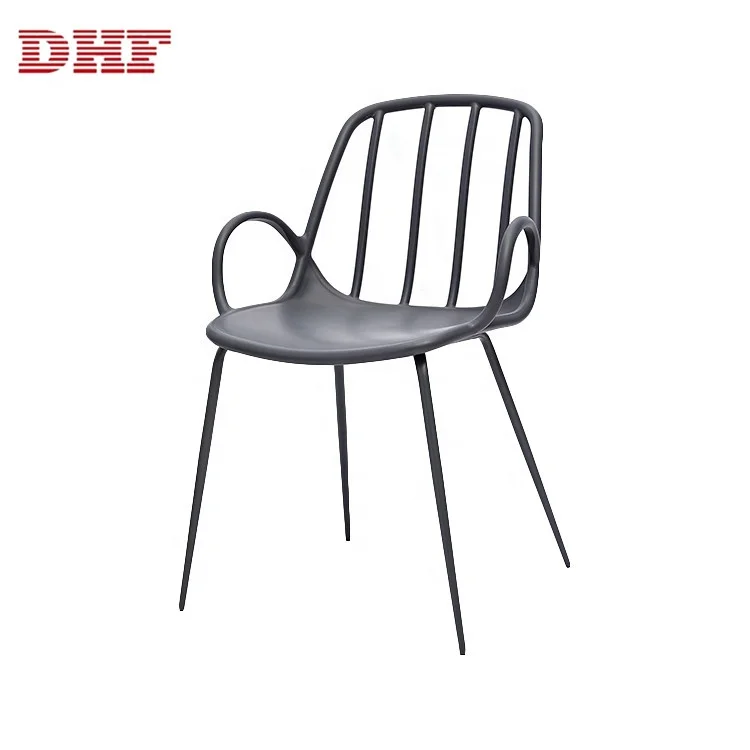 New Style Modern Leisure Metal Dining Chairs Cafe Restaurant For 1 People