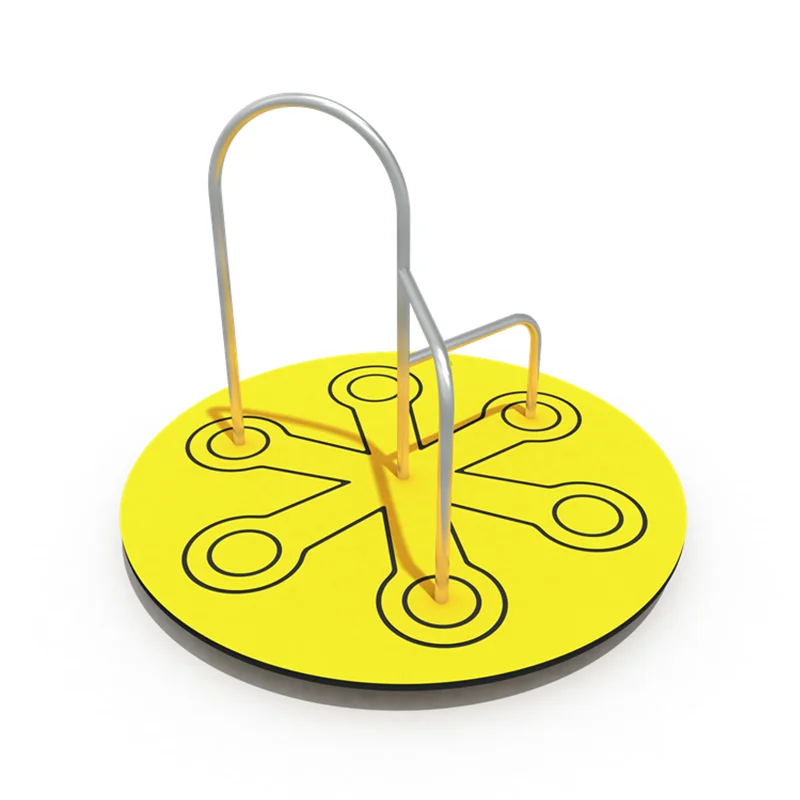 YY-ZP12 eco friendly material play ground indoor kids outdoor playground spinning roundabout swivel chair  for garden