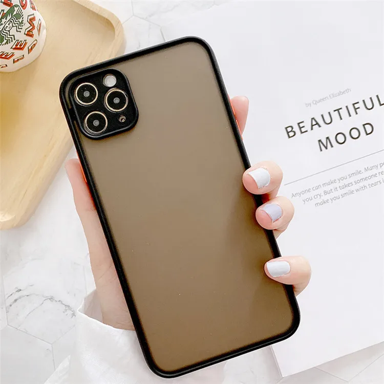 Чехол-бампер для телефона iPhone 13 Pro Max mini Xr XS X Матовый полупрозрачный ударопрочный чехол 11 pro