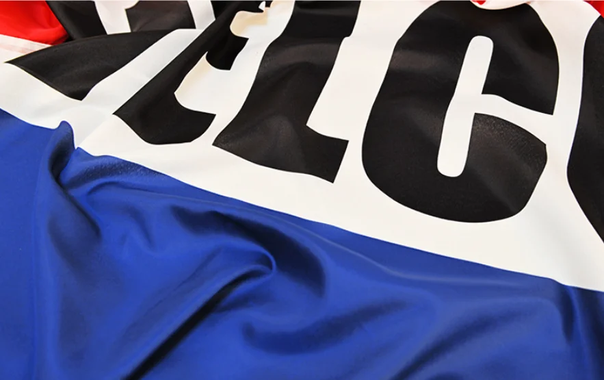 Wholesale Customized LOGO Printing Flags Promotional Commercial  Polyester Fabric Flag for Sports Games Advertising