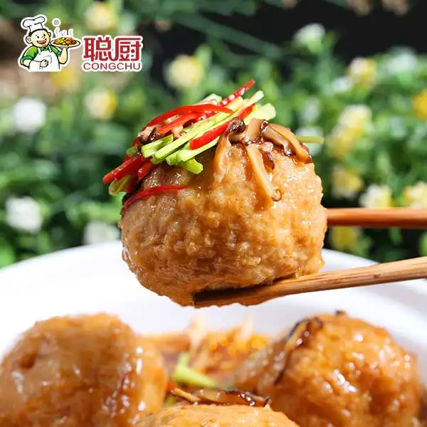 
Wholesale Cheap Portable Instant Chinese Flavor Meatball Microwave Fast Rescue Food 