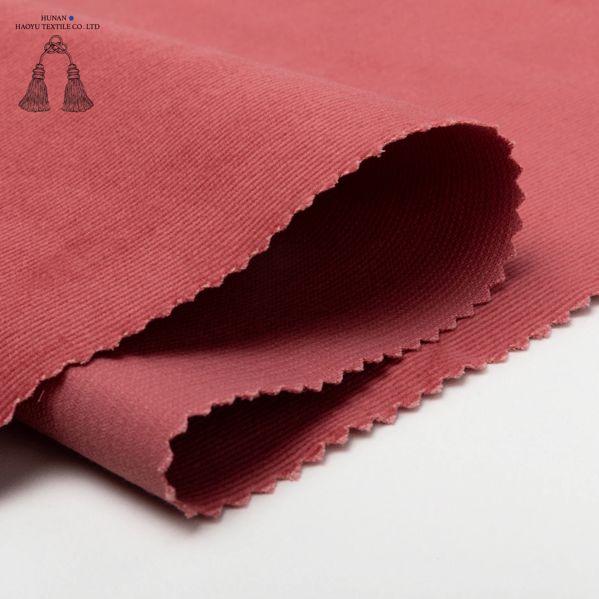 Durable Dyed Woven 97% Cotton 3% Spandex Corduroy Clothing Fabrics Waterproof Solid Color Cotton Fabric for Garment Pants