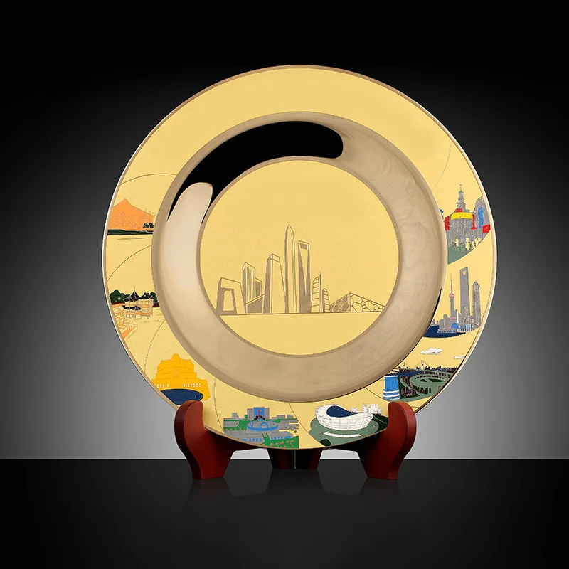 Factory custom LOGO gold and silver Commemorative plates printed blank medal plates for trophies