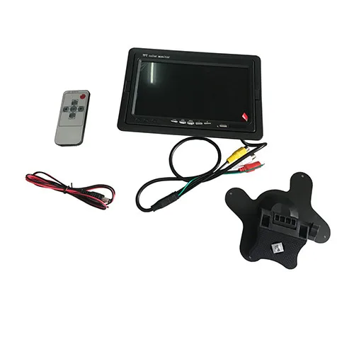 7inch TFT monitor 12V-24V bus car reversing LCD display with remote control HC-B-63022