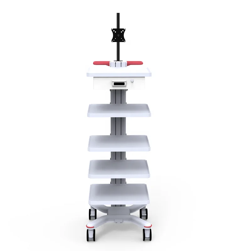 K06 abs medical emergency trolley endoscope trolley mobile workstation