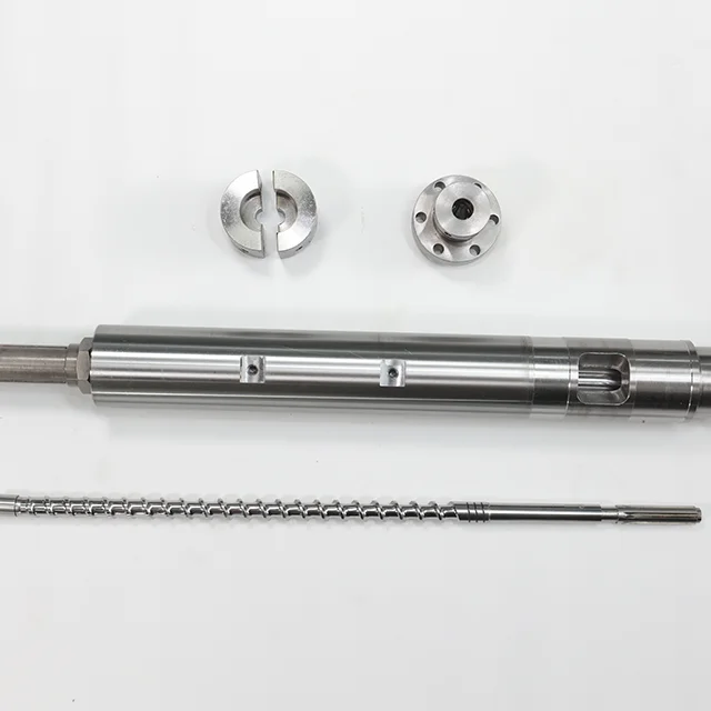 Shenzhen Stainless Steel screw barrel titanium screw for Food Extruder and pet food  Extruder