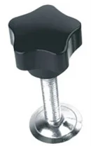 China Factory TOP Quality Star Plastic Head Thread Black handle knob