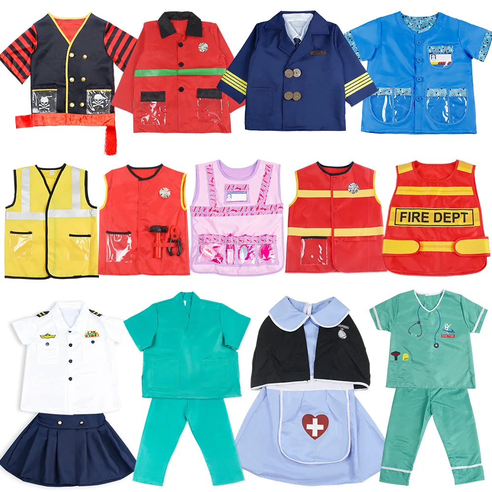Children Astronaut Party Construction Worker Firefighter Various Carnival Career Cosplay Costume